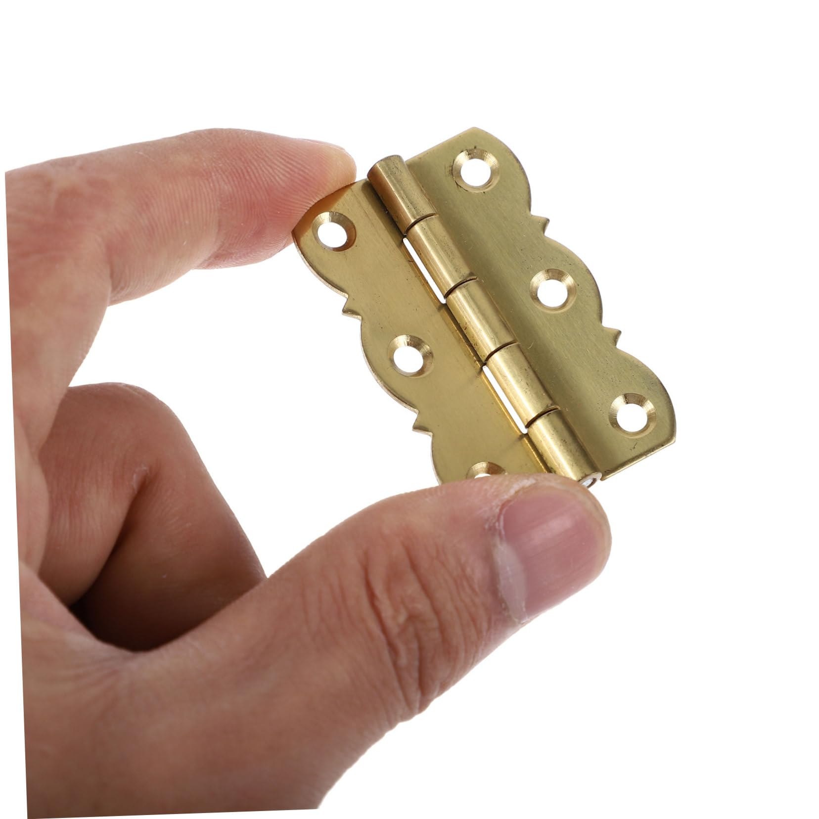 KONTONTY Strong Brass Hinges for Piano Bookshelf Cabinet Quiet Durable 2pcs Set