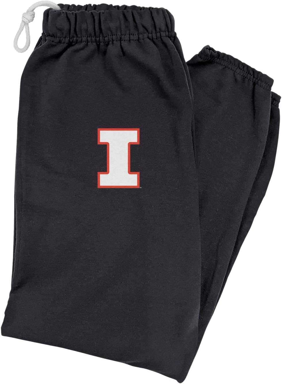 LOGOVISION Mens Jogger Sweatpants Collegiate Primary Logo Black Collection