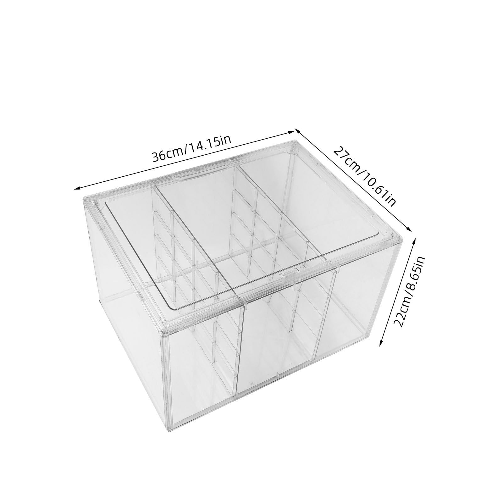 Babyflaschen Aufbewahrungsbox aus Acryl mit 2 Ebenen und Individuellen Fächern Stapelbar und Stabil als Organizer für Küche und Vorratsraum