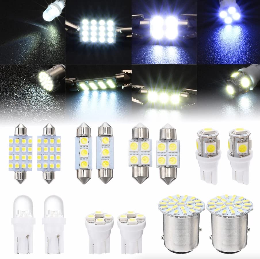 14 Piezas Kit LED T10 36mm para Interior de Auto miniatura 6