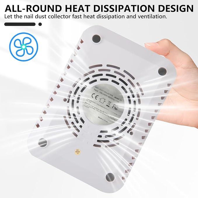 Recolector de polvo para uñas recargable potente profesional miniatura 7