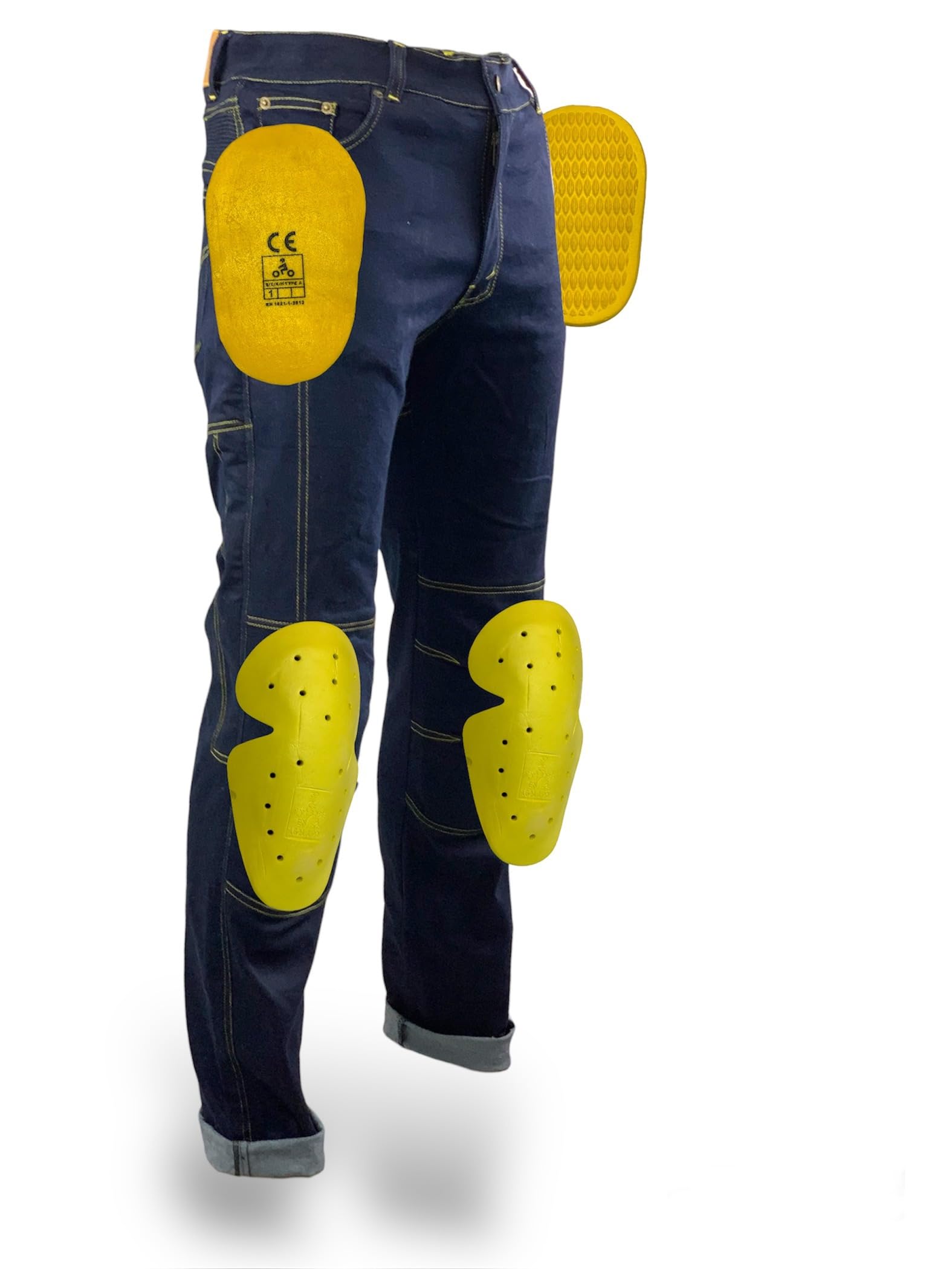 TLA KP024 Jean Moto Stretch Homme avec Protections CE | Pantalon Moto Jeans Renforcé | Pantalons Jeans Moto et Scooter | Vêtements de Moto