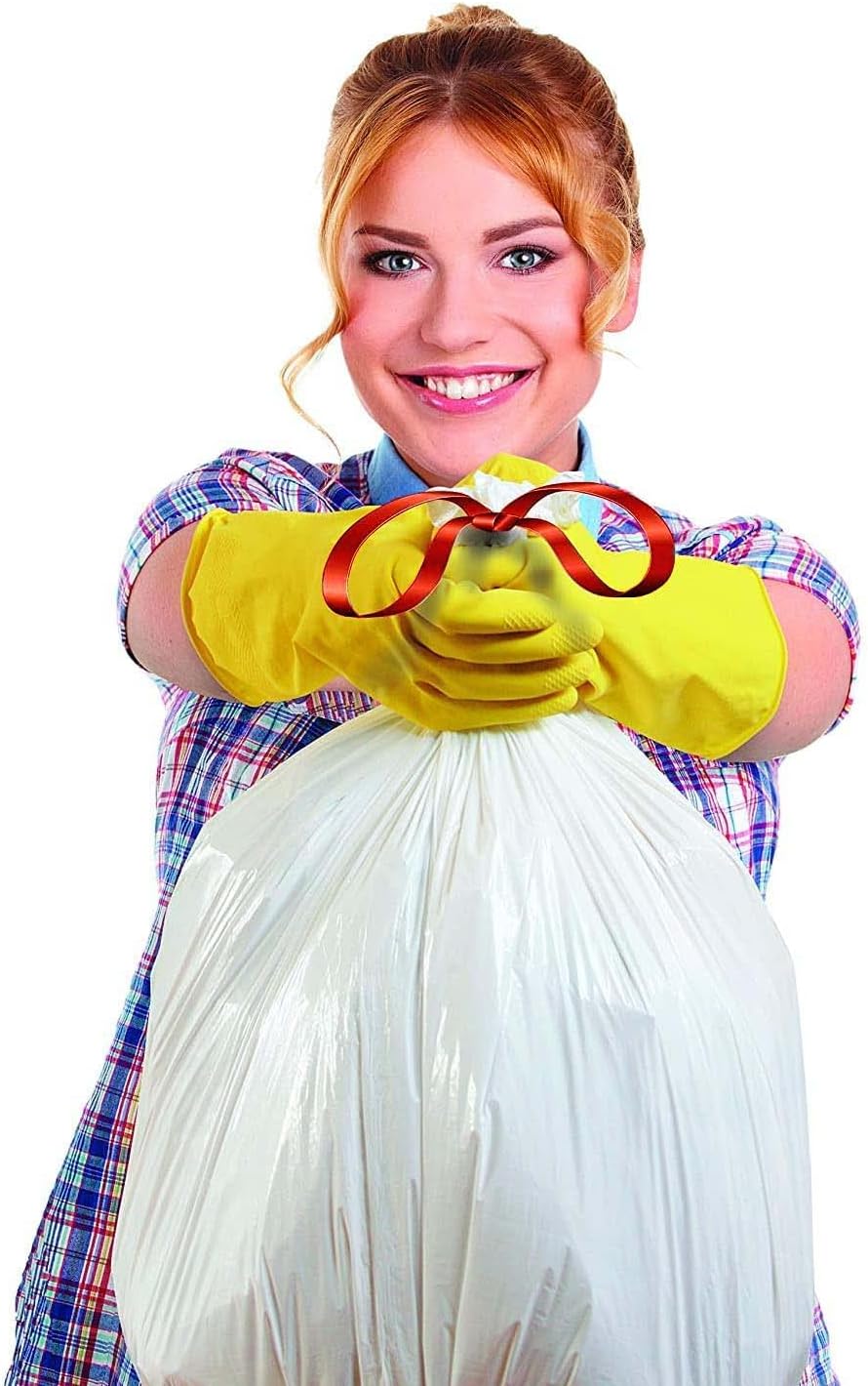 Aluf Plastics Tall Kitchen 13 Gallon Drawstring Trash Bags 0.9 MIL - (Bulk 200 Count) - 24" x 27" - Wholesale, Commercial Garbage Bags