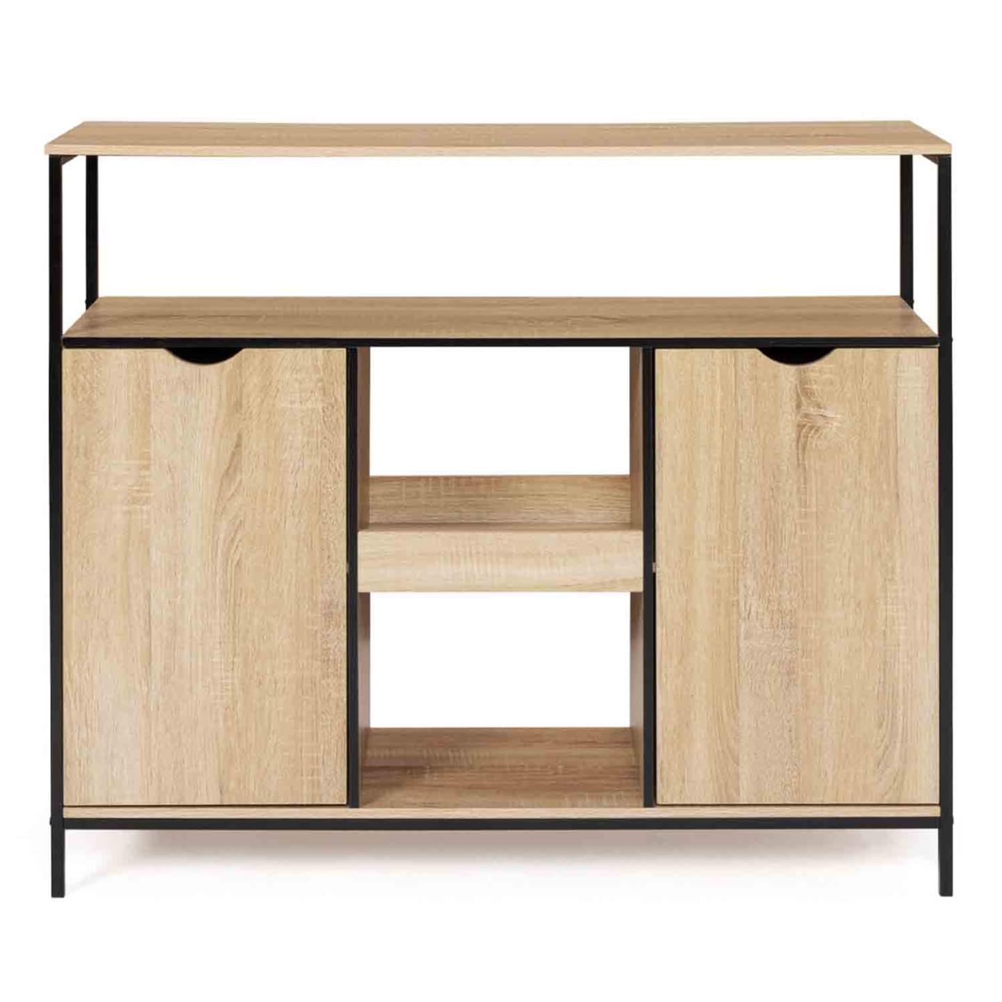 IDMarket - Mueble de bar con puertas y estantes Detroit Design Industrial