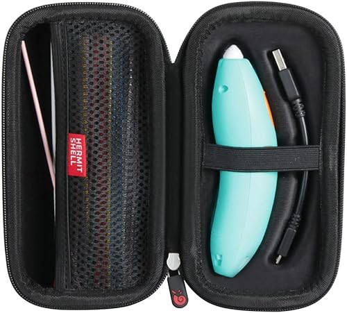 Miniatura 7 de Hermitshell Estuche rígido de viaje para 3Doodler Start Essentials 2022 juego de bolígrafos 3D azul