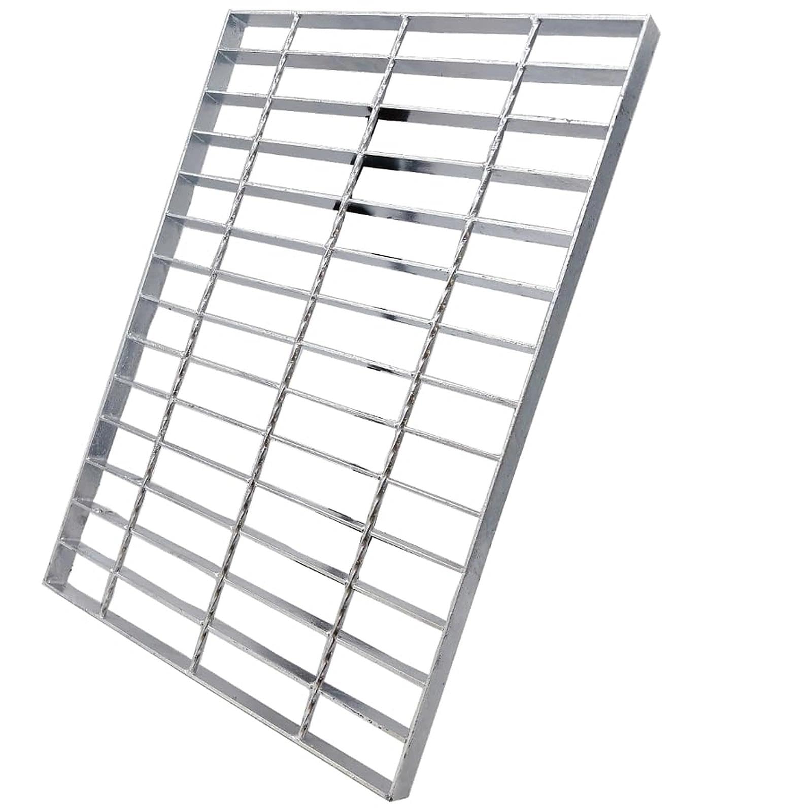 Galvanized Steel Drain Grate, Driveway Channel Cover 20x12 in