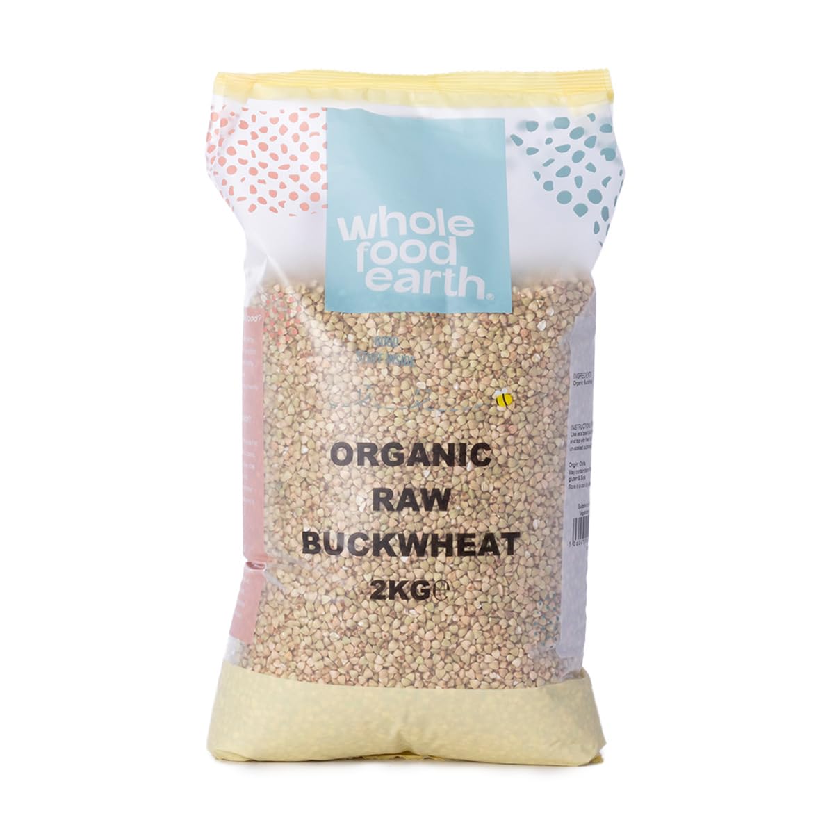 Wholefood Earth Organic Buckwheat â€“ 2 kg | GMO Free | Vegan | Source of Fibre | Certified Organic