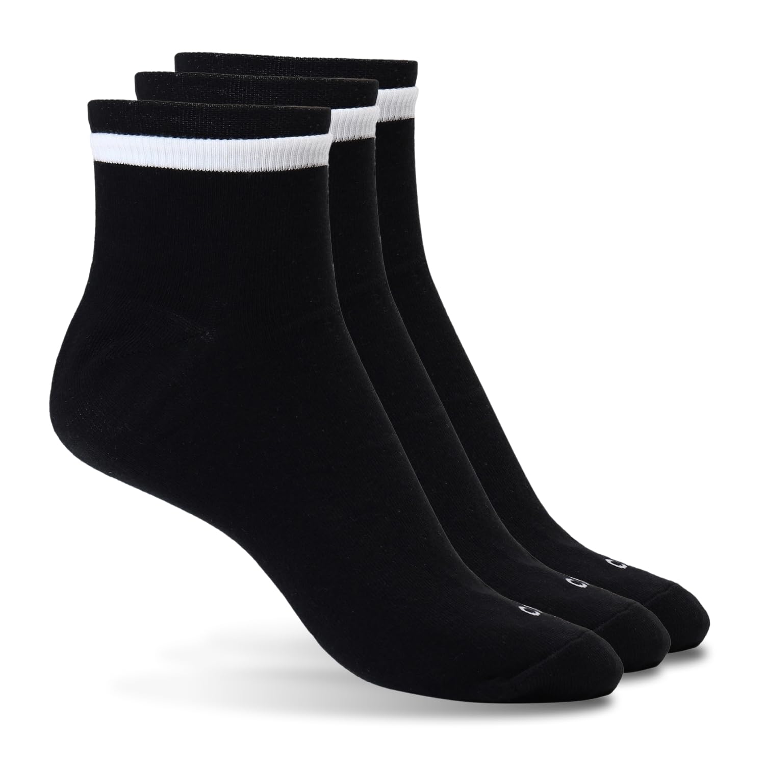 CULT Men’s Casual Ankle Length Cotton Blend Socks – Ultra Soft, Breathable, Moisture-Absorbent, Anti-Microbial, Durable Everyday Wear with Superior Fit & All-Day Comfort Pack - 3