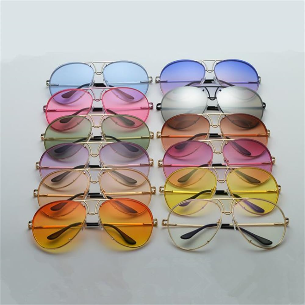 Gafas de sol vintage para hombre, gafas de sol negras para dama, gafas de sol con espejo para mujer UV400