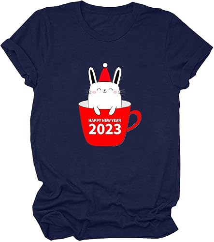 Cute Oversized T Shirts for Women, Womens Round Neck Casual Print T-Shirt Short Sleeve Tops Cozy Soft Loose Fit Tee