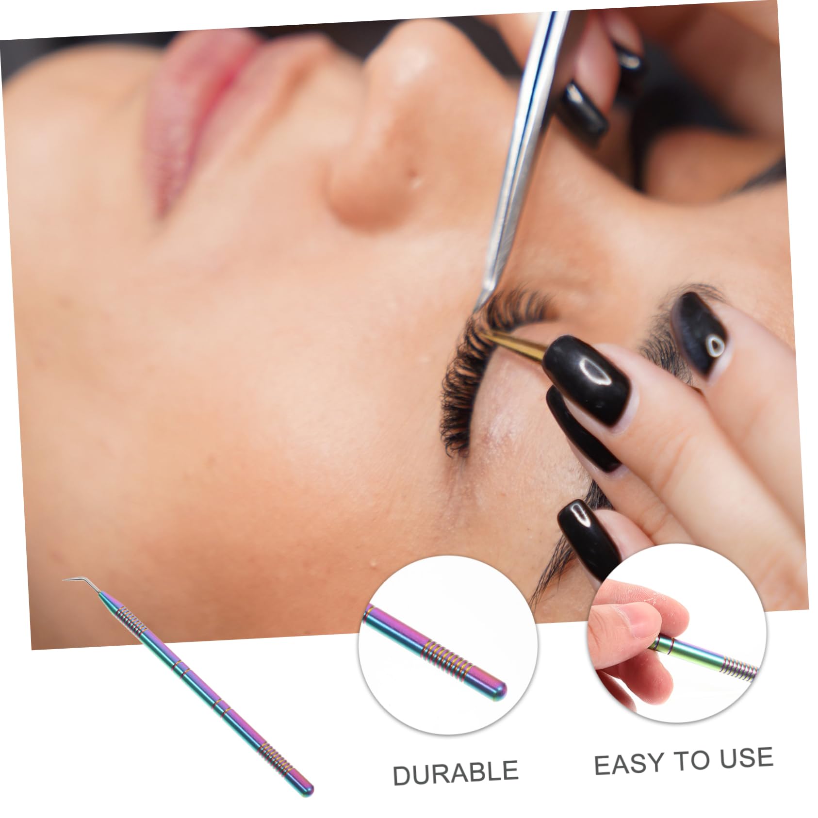FRCOLOR 4 unidades Caliente Pestañas Lifting Stick Extensor Rímel de Pestañas Lifting con Cepillo de Pestañas Lift-kit Lifting Barra Cara Equipo Acero Inoxidable