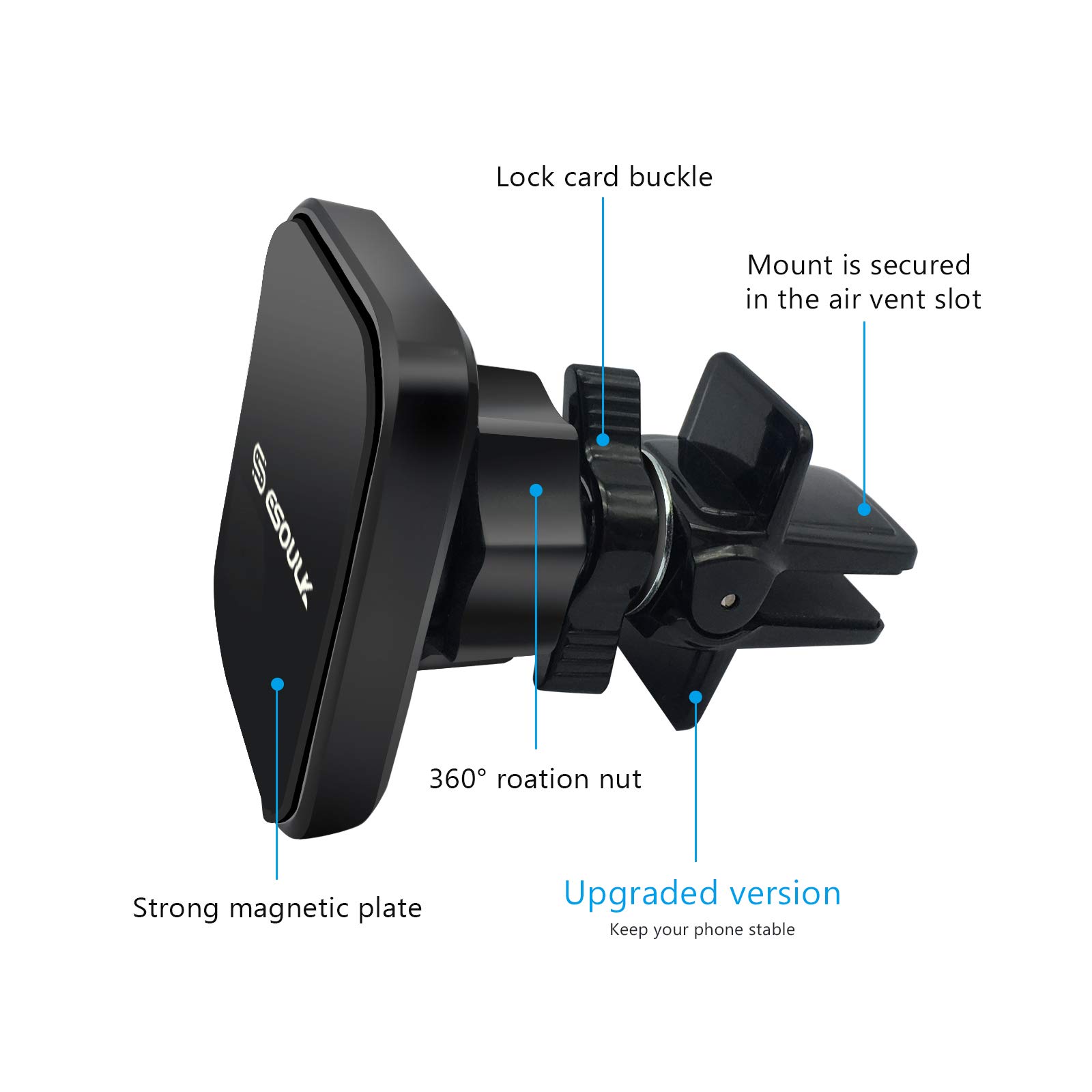 Soporte magnético Universal para teléfono con ventilación de Aire para teléfono Inteligente