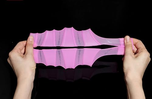 Miniatura 6 de 2 pares de guantes de natación de silicona tipo rana con correas para entrenamiento acuático, resistencia al agua, remo de fitness, aeróbicos para