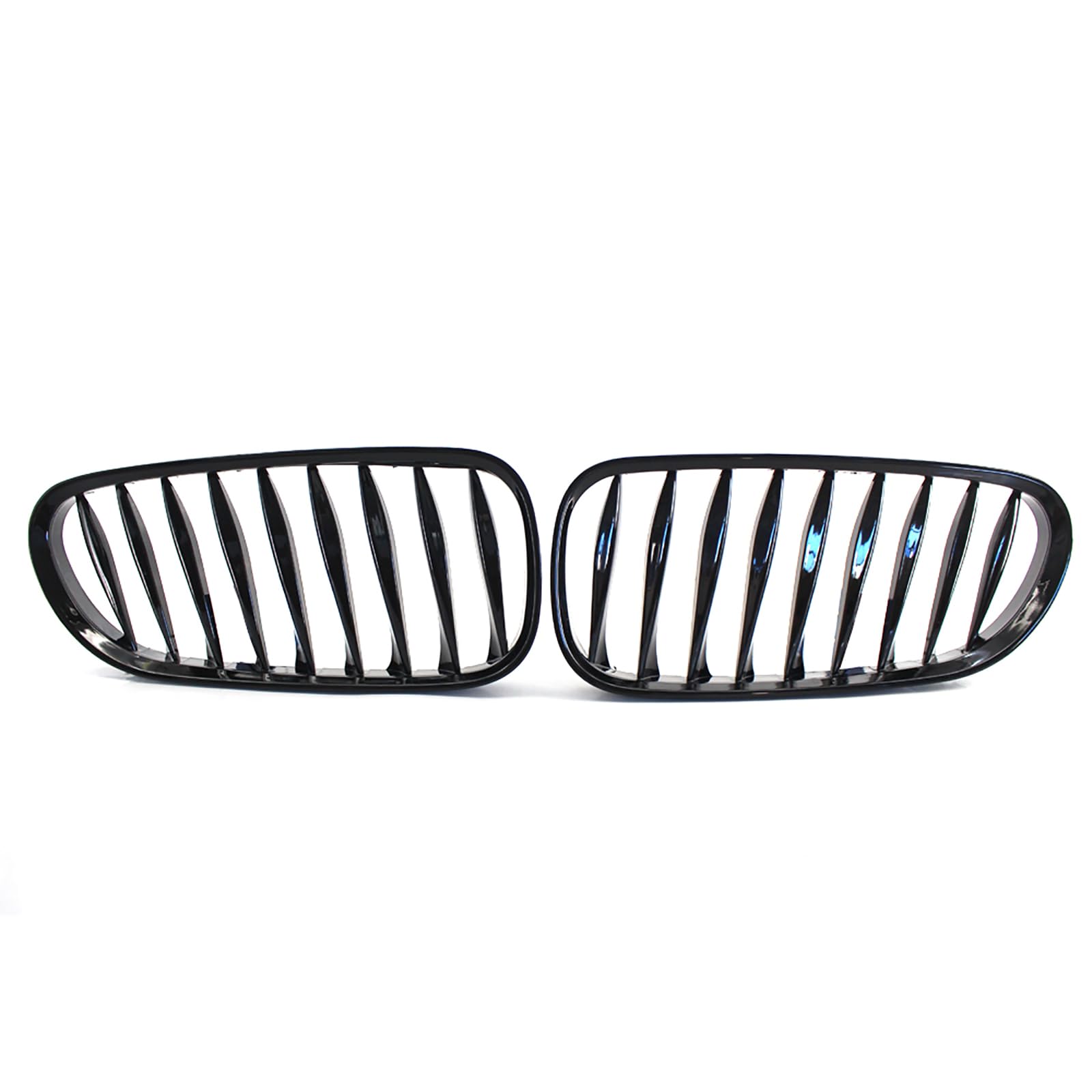 2PCS Matte Black Car Front Grilles Hood Bumper Grill Sporty Style Replacement,For BMW E85 E86 Z4 2003-2008 Car Accesorios