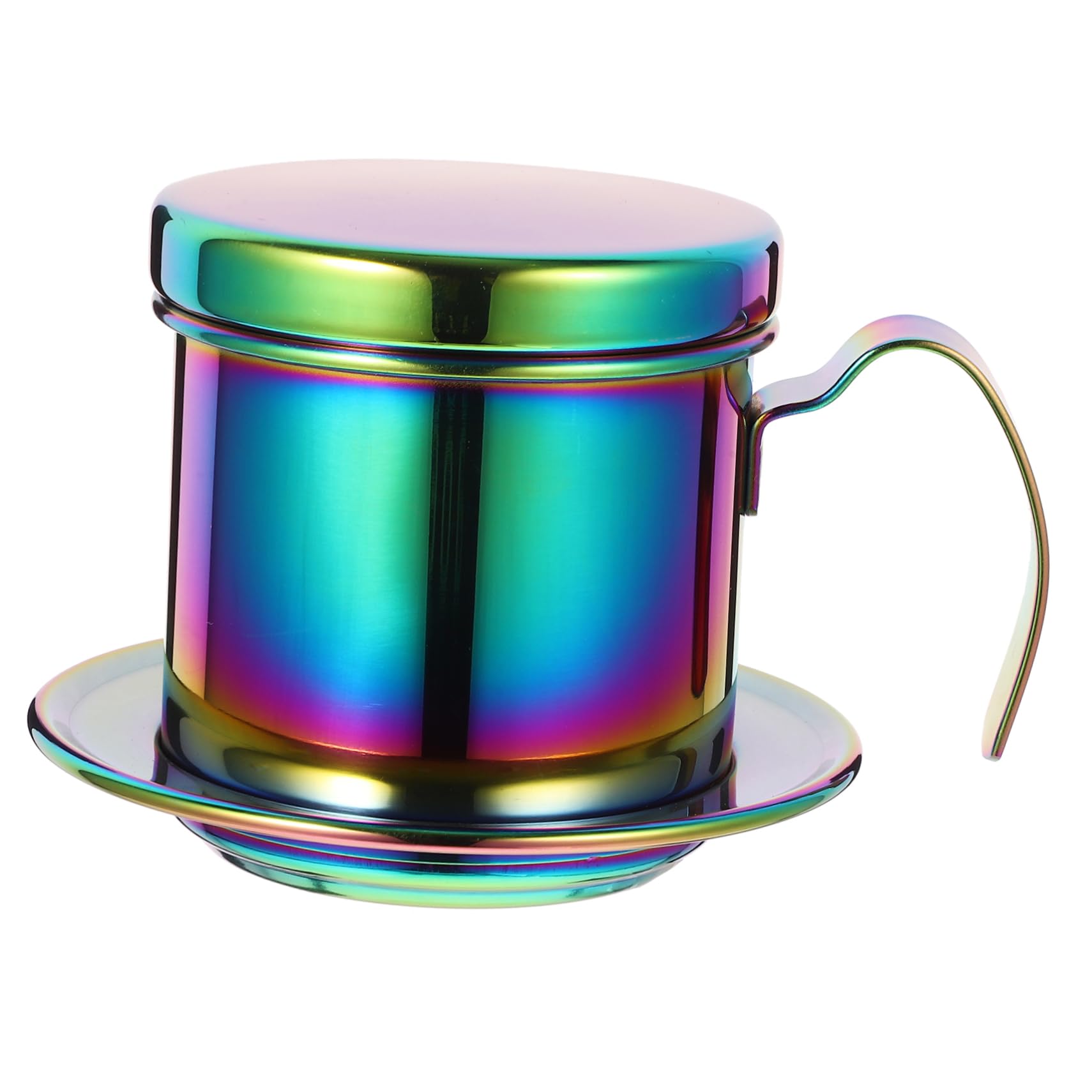 CONGARTENO Stainless Steel Travel Coffee Dripper Cup Compact - Easy to Filter for Home Office Camping and Outdoor Use