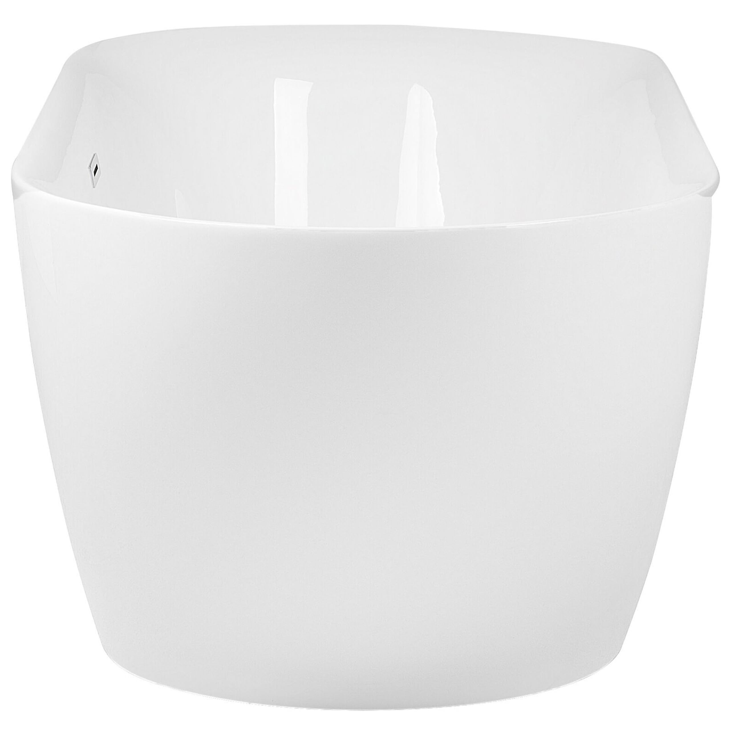 Bañera independiente de acrílico sanitario blanco brillante individual 180 x 80 cm ovalada estilo moderno Carrera