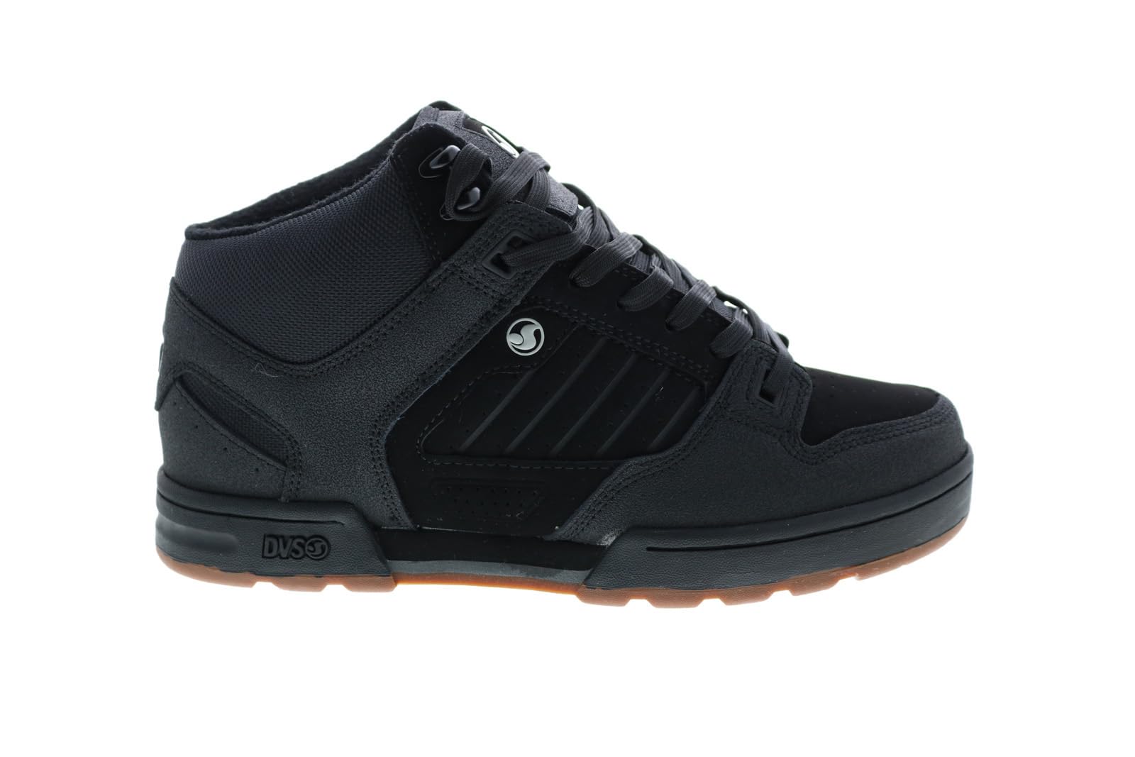 DVS Men's Skateboarding Cross Trainer, Black Black Gum Nubuck, 10