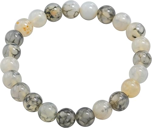 Miniatura 783 de Amazing Gemstone Pulsera de cristal para mujeres y hombres, pulsera de cristal curativo de protección, pulsera elástica con cuentas de piedras