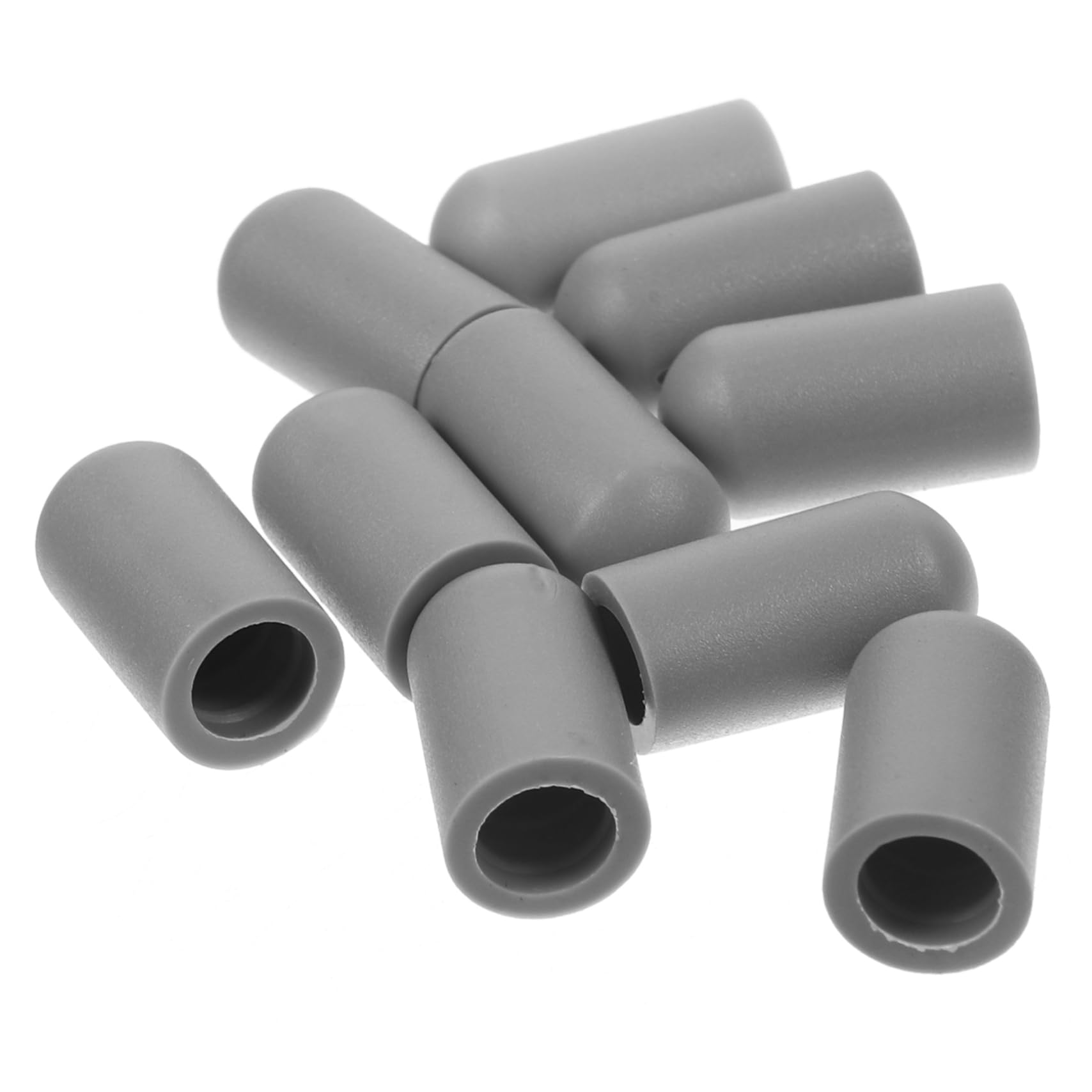 Vaguelly 10pcs Drumstick Tips Protective Caps for Drums Mute Accessories for Practice Enhance Skills Fits Drumsticks Simple Color Design