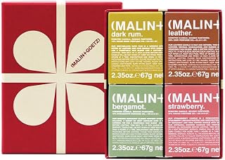 Malin+Goetz Scented Candle Set | Hand-Poured Soy Wax with Unique Fragrance Blends | Clean-Burning, Vegan & Cruelty-Free | Bergamot, Strawberry, Rum & Leather | Scent The Mood Votive Set.