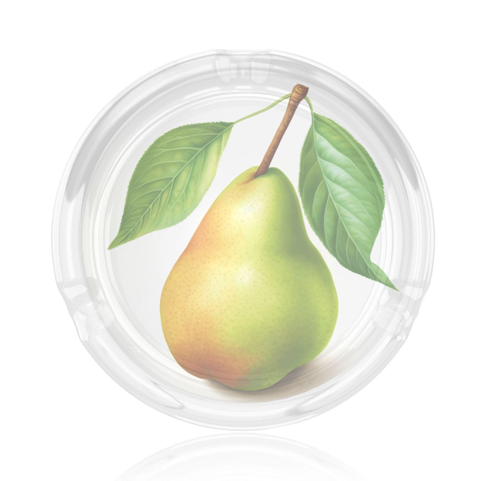Watercolor Pear Glass Ashtray For Cigarettes Ash Trays Case For Home Office Decor
