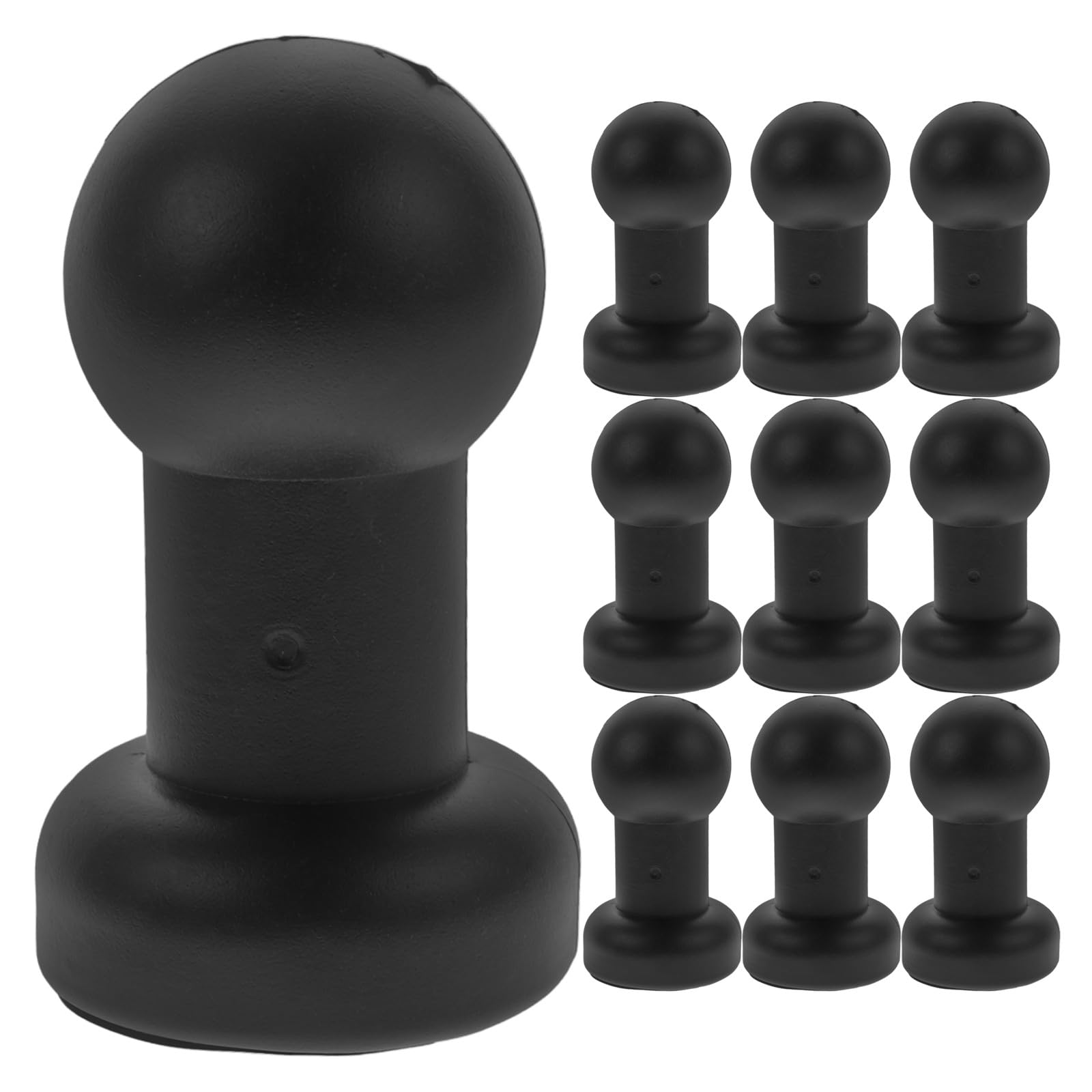 HOMSFOU 10Pcs Plastic Trampoline Pole Covers Heavy Duty Rod Caps for Bouncy Castle Steel Pipe Safety