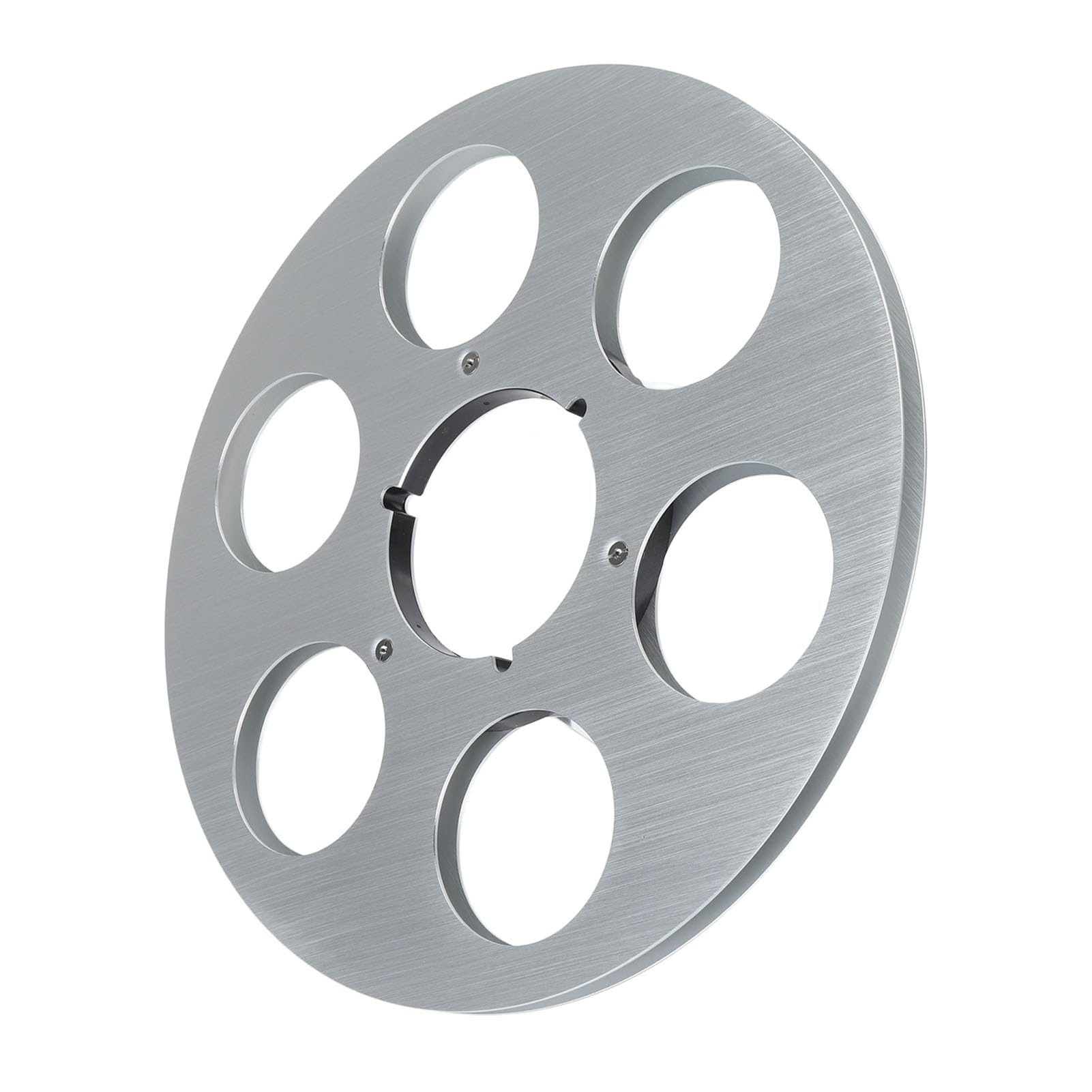 EMUKOEP Leere Bandspule, 10,5 Zoll Aluminiumlegierung (Silber)