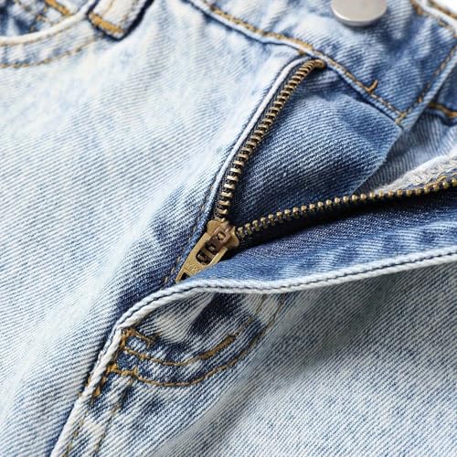 Teen Girls Jeans Classic Baggy Wide Leg High Waist Stretch Denim Pants Y2K Fashion Comfortable Casual Wear 6-14 Years3