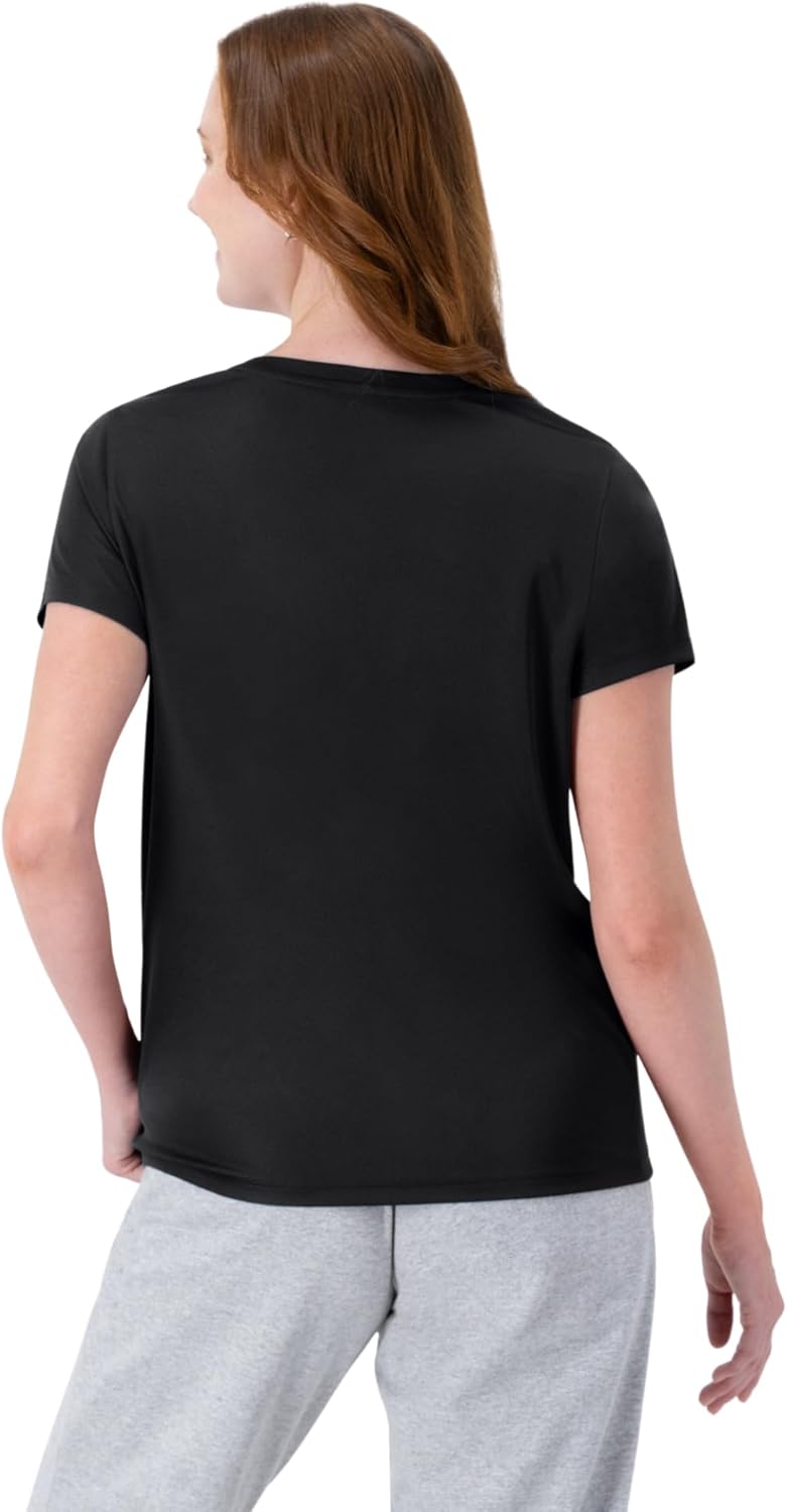 Hanes Womens Cool Dri Performance V-Neck T-Shirt, Moisture-Wicking Short Sleeve Tee, 40+ UPF Protection, 1 Or 5 Pack - Image 2