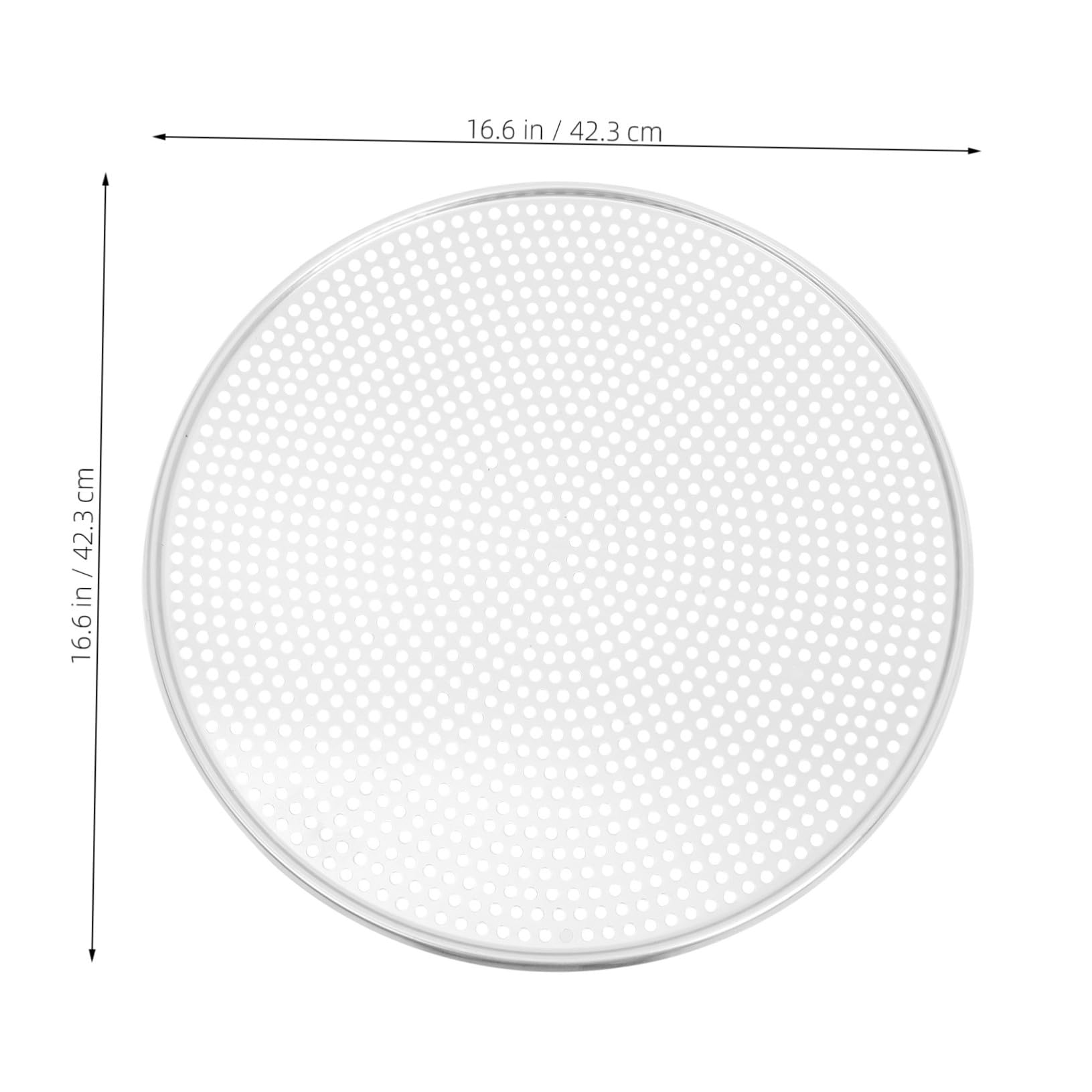 Cabilock Pizza Backblech Aus Aluminium Mit Löchern Für Ofen Runde Pizzaplatte Als Backform Wiederverwendbar Leicht Zu Reinigen Verschleißfest Für Backzubehör
