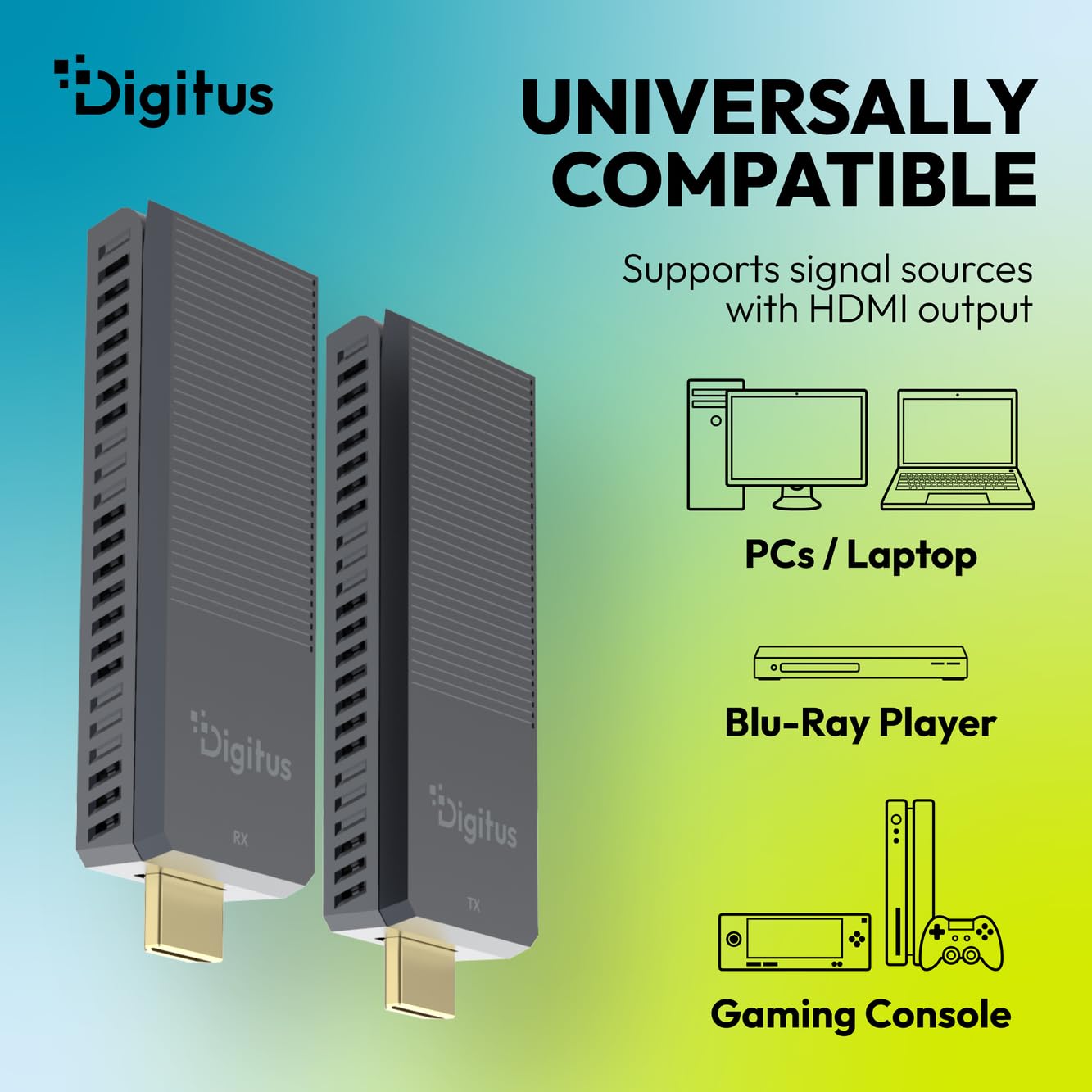 Digitus Wireless Hdmi Extender Set Bis 150m 4k/60hz (dS-55359)