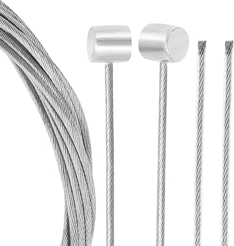 Miniatura 6 de SIMEIQI Juego de cables de freno de bicicleta para bicicleta de montaña incluye carcasa de freno de cable de freno, tapas de extremo de cable,