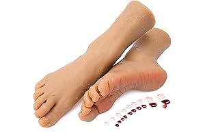 2pc Silicone Feet Model, Realistic Fake Foot Female Mannequin