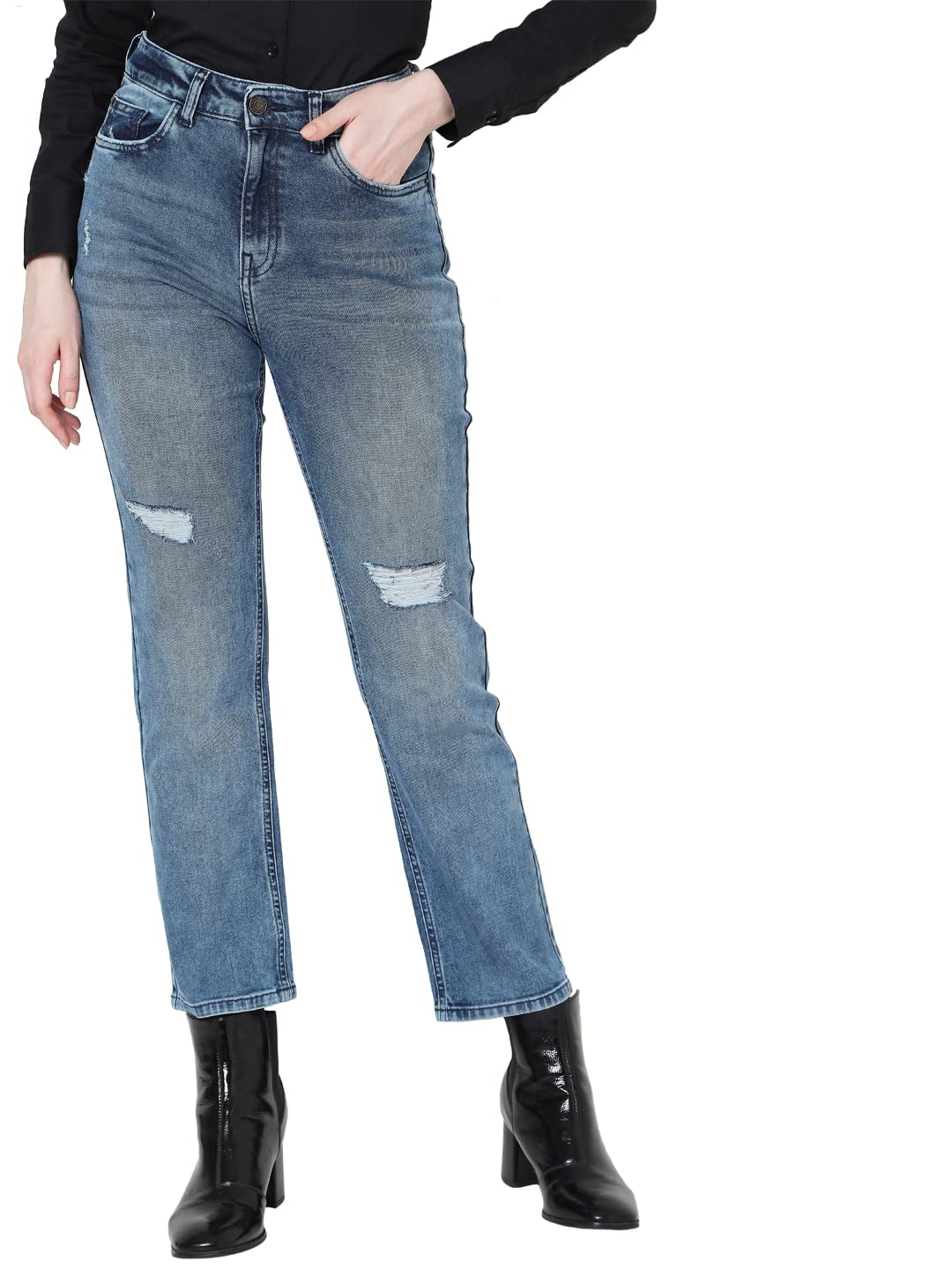 vero moda Women's Regular Jeans-picture-18