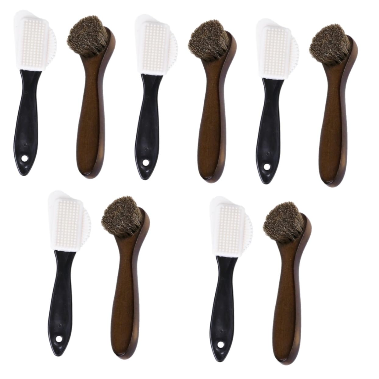 FRCOLOR 5 Series Kit De Betún para Zapatos Ante Limpiador De Cepillos para Zapatos Fregar Cepillo De Gamuza para Zapatos Bota Zapato Limpio Madera 2 Piezas X 5