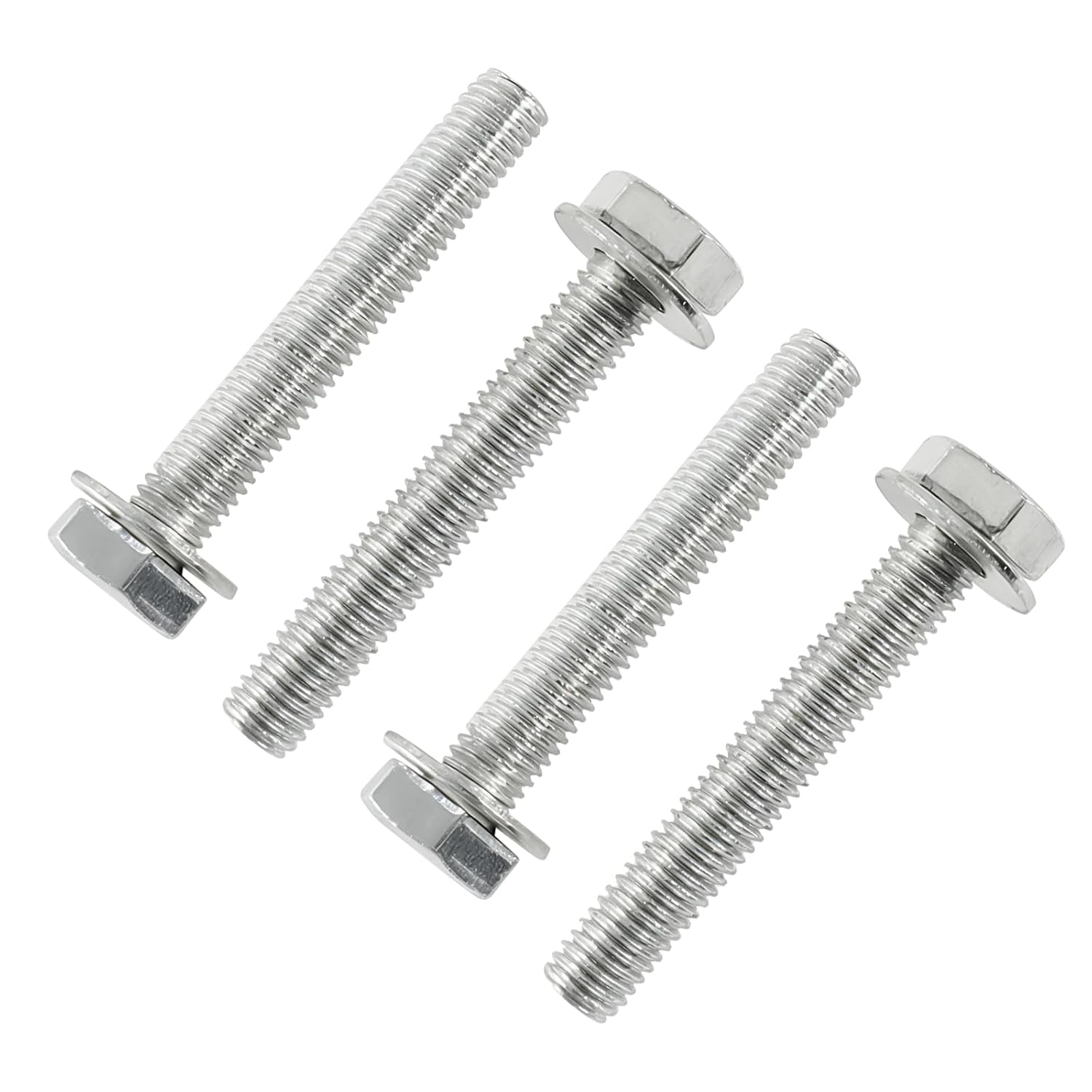 4 Sets 03442 Exhaust Manifold Flange Bolts & Nuts Hardware Kit Compatible for Jeep Wrangler 2007-2012,for Dodge Dakota 2004-2010 for Ram 1500 2011-2024,Replace# 55366000AA 6036717AA