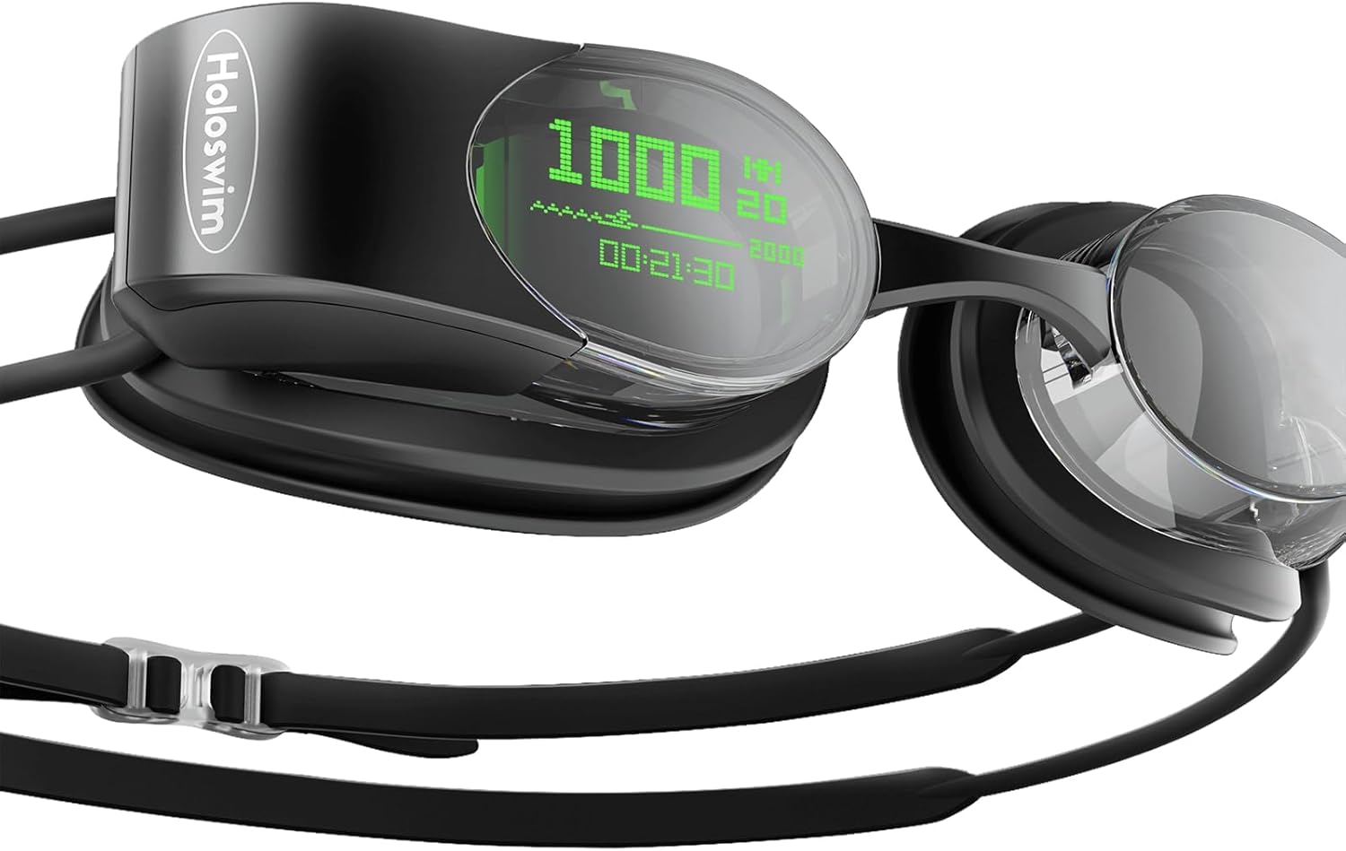 SPGUARD Holoswim2s AR Smart Swim Goggles with Swimming Fitness Tracker with Metrics Tracking & Real-time Display, Compatible with Garmin Watch and Open Water Mode