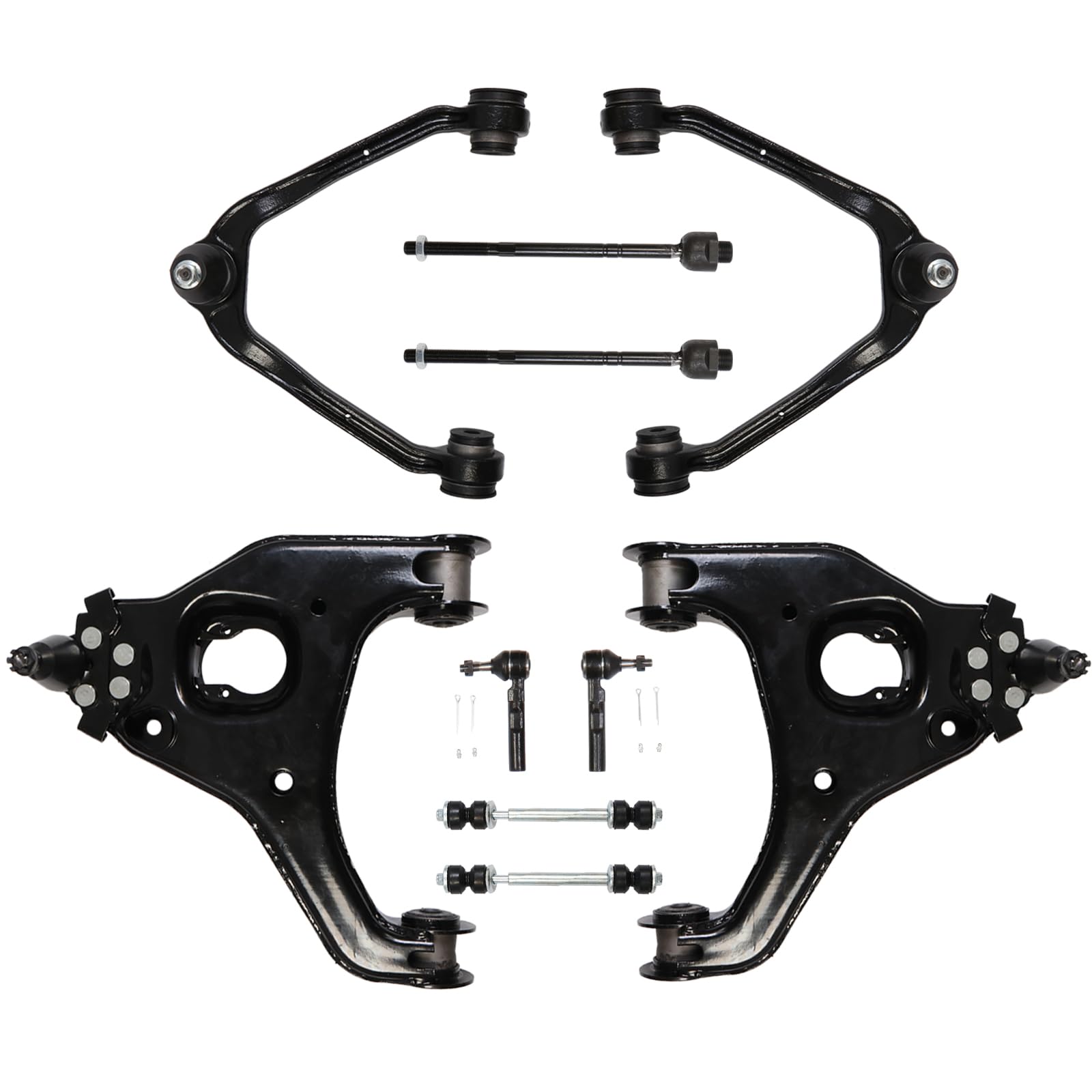 Front Suspension Kit Upper/Lower Control Arm Compatible with 1999-2006 Chevy Silverado 1500 GMC Sierra 1500 2WD Only 10PCS