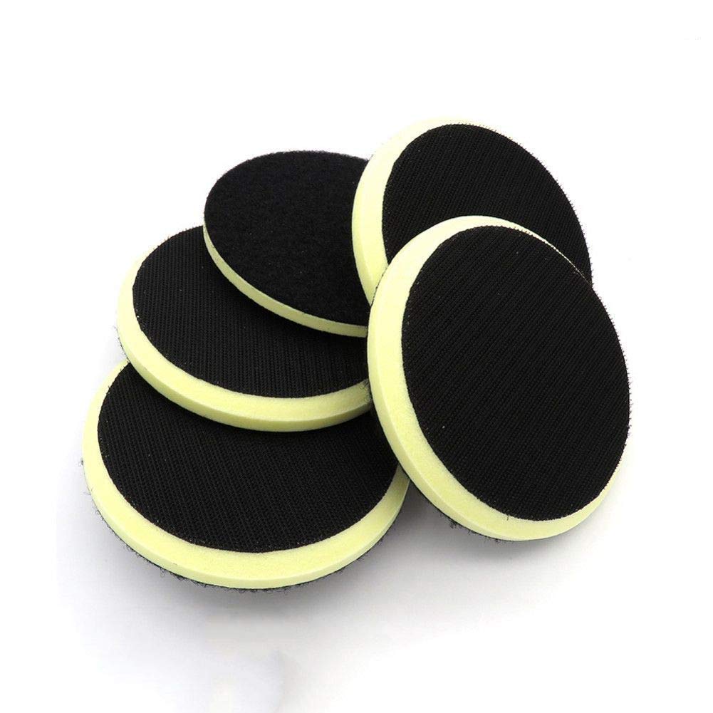 5PCS 5"125MM PU Almohadilla de interfaz de espuma Chaflán Gancho y bucle Lijadora Almohadilla de respaldo Almohadilla de pulido Herramientas eléctricas Piezas