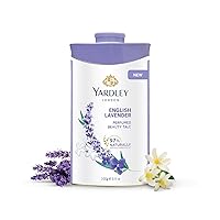 Vista 1 de Talco desodorante perfumado Yardley London con lavanda inglesa, polvo de talco 100gm, 3.5 onzas