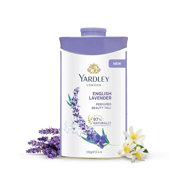 Yardley London English Lavender Perfumed Deodorizing Talc Talcum Powder 100gm 3 5 Ounce