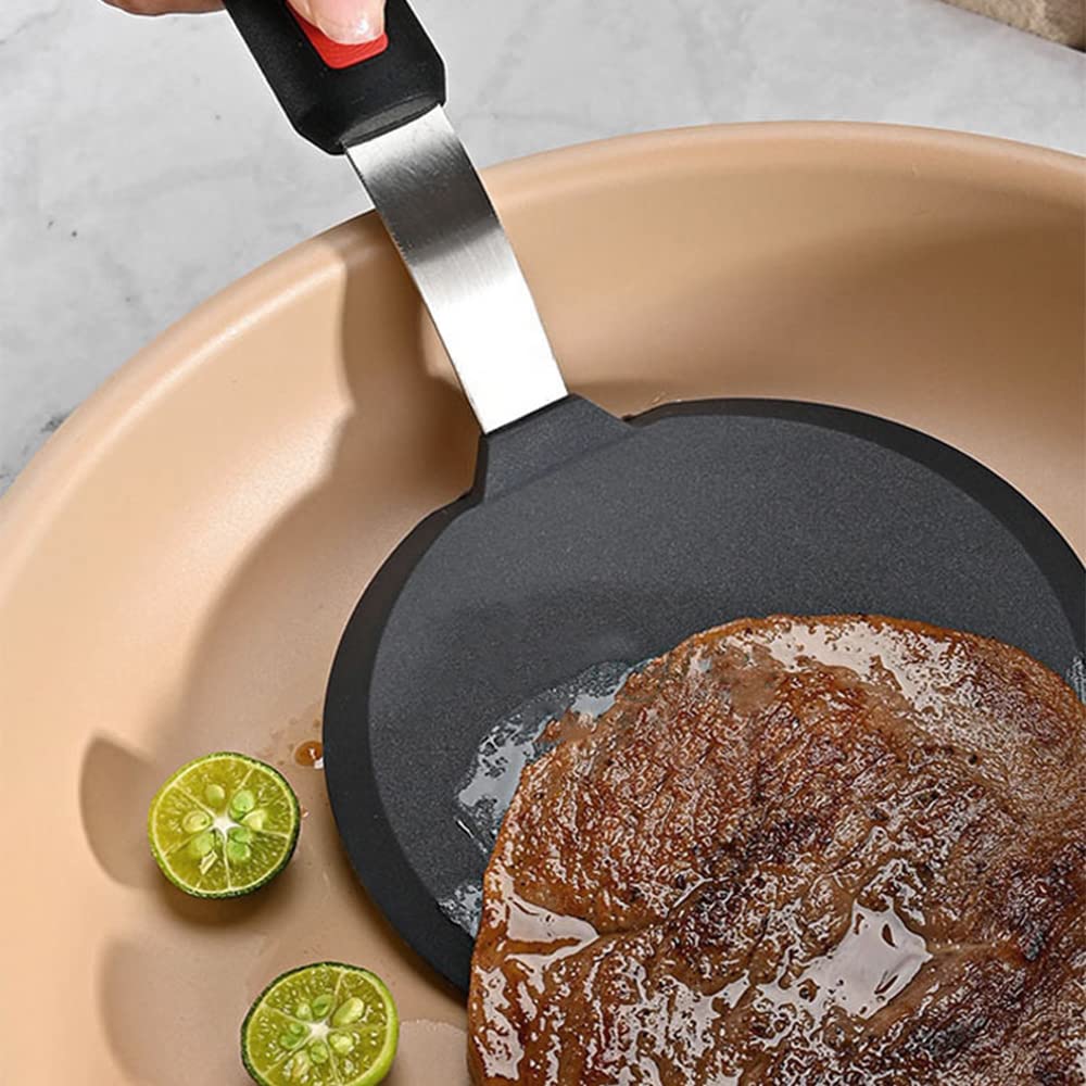 Tenta Kitchen Spatola da cucina in silicone, resistente al calore fino a 315,6 °C, per pentole antiaderenti, ampia spatola per pancake per cucinare e cuocere