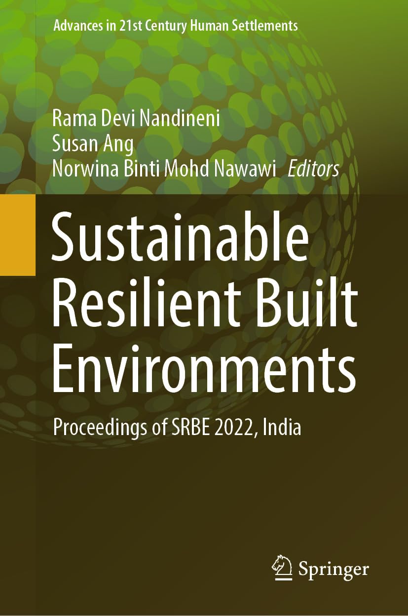 Sustainable Resilient Built Environments: Actes de congrès scientifique sur l'urbanisme