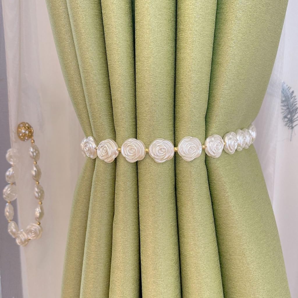 FMURY Curtain Bedroom Living Room Curtain Buckle Water Diamond Magnet Buckle Curtain Decoration(46cm)