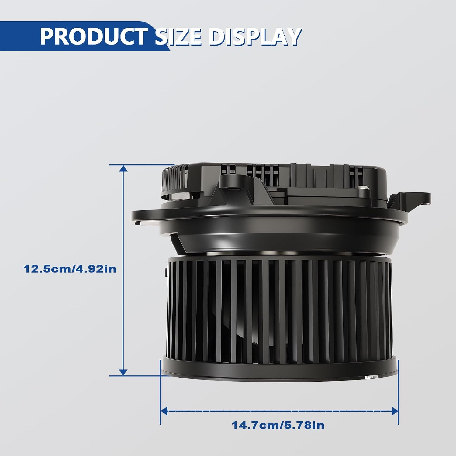 HVAC Heater Blower Motor Compatible with Freightliner 108SD, 114SD 2012-2023, Cascadia 2008-2020, M2 100, 106, 112 Replacement 76944 VCC35000003