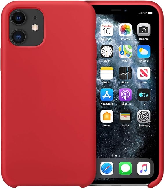 Buff Apple iPhone 11 Rubber Fit Kılıf, Black