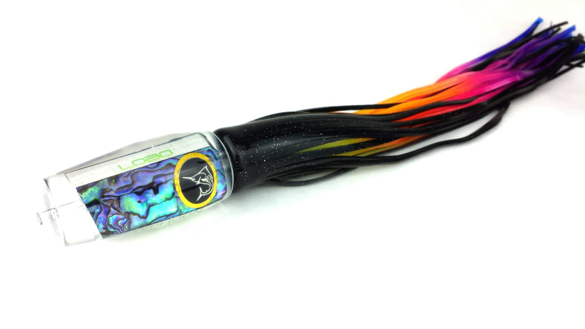 Lobo Lures Typhoon XL Black Marlin Trolling Lure Pelagic Candy Blue Abalone-Made in The USA