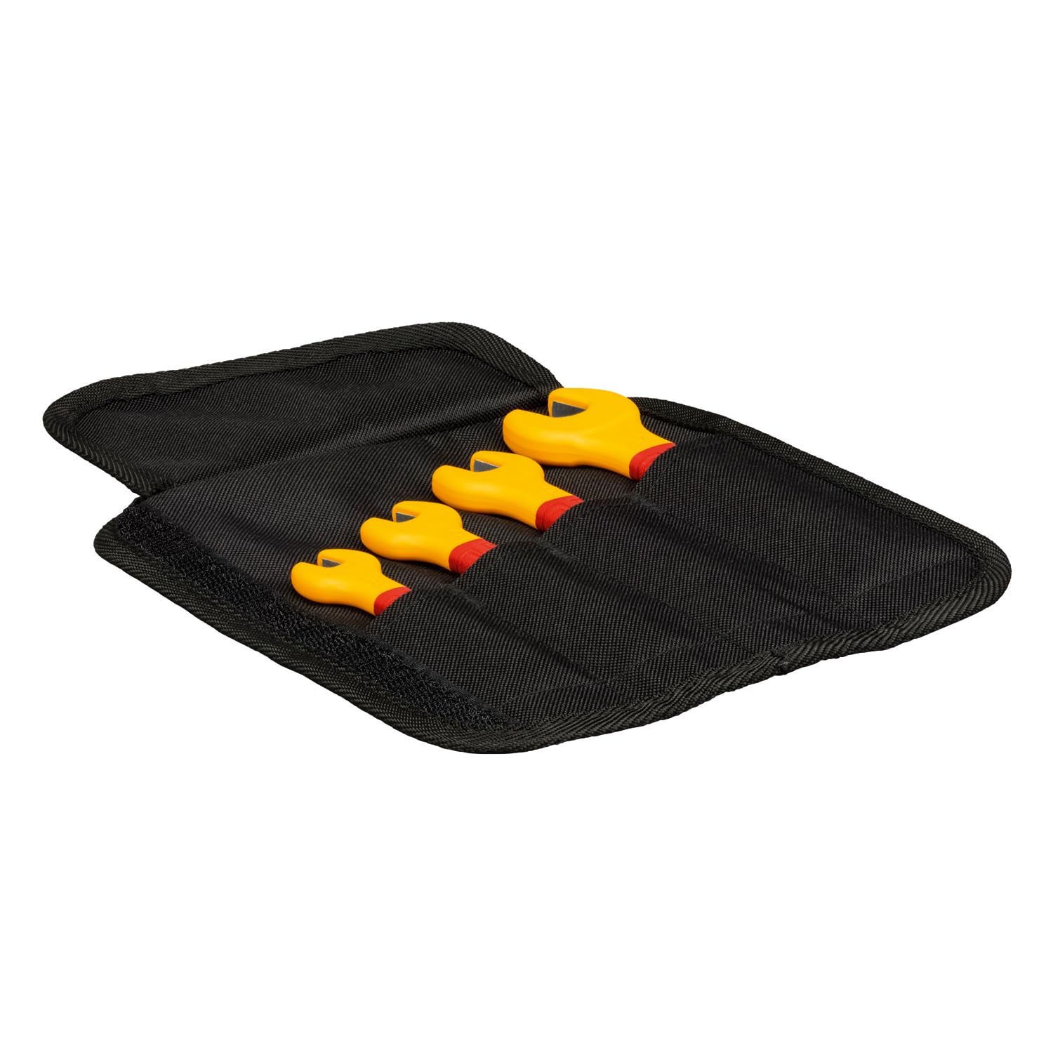 Bosch Professional juego de llaves de boca VDE (incl. 4 llaves: 8 mm, 10 mm, 13 mm y 17 mm, certificadas hasta 1000 V, en bolsa de lona)