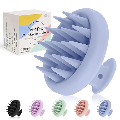 Miniatura 1 de Limpiador de barba para hombres, cepillo de silicona suave, masajeador de cuero cabelludo, cepillo de champú mejorado para eliminar la caspa para