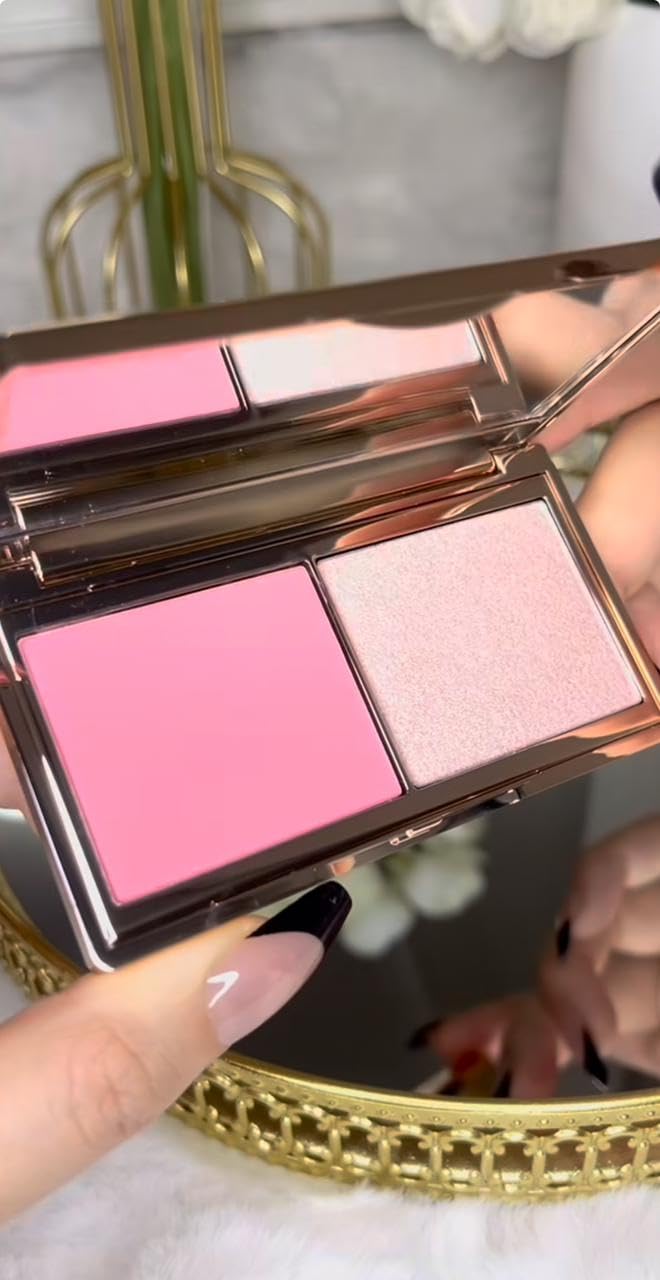 CHARLOTTE'S NEW! HOLLYWOOD BLUSH & GLOW GLIDE PALETTE LIGHT TO MEDIUM